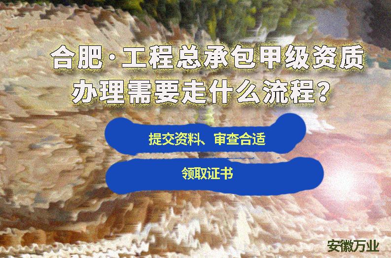 合肥工程總承包甲級資質(zhì)辦理需要走什么流程？